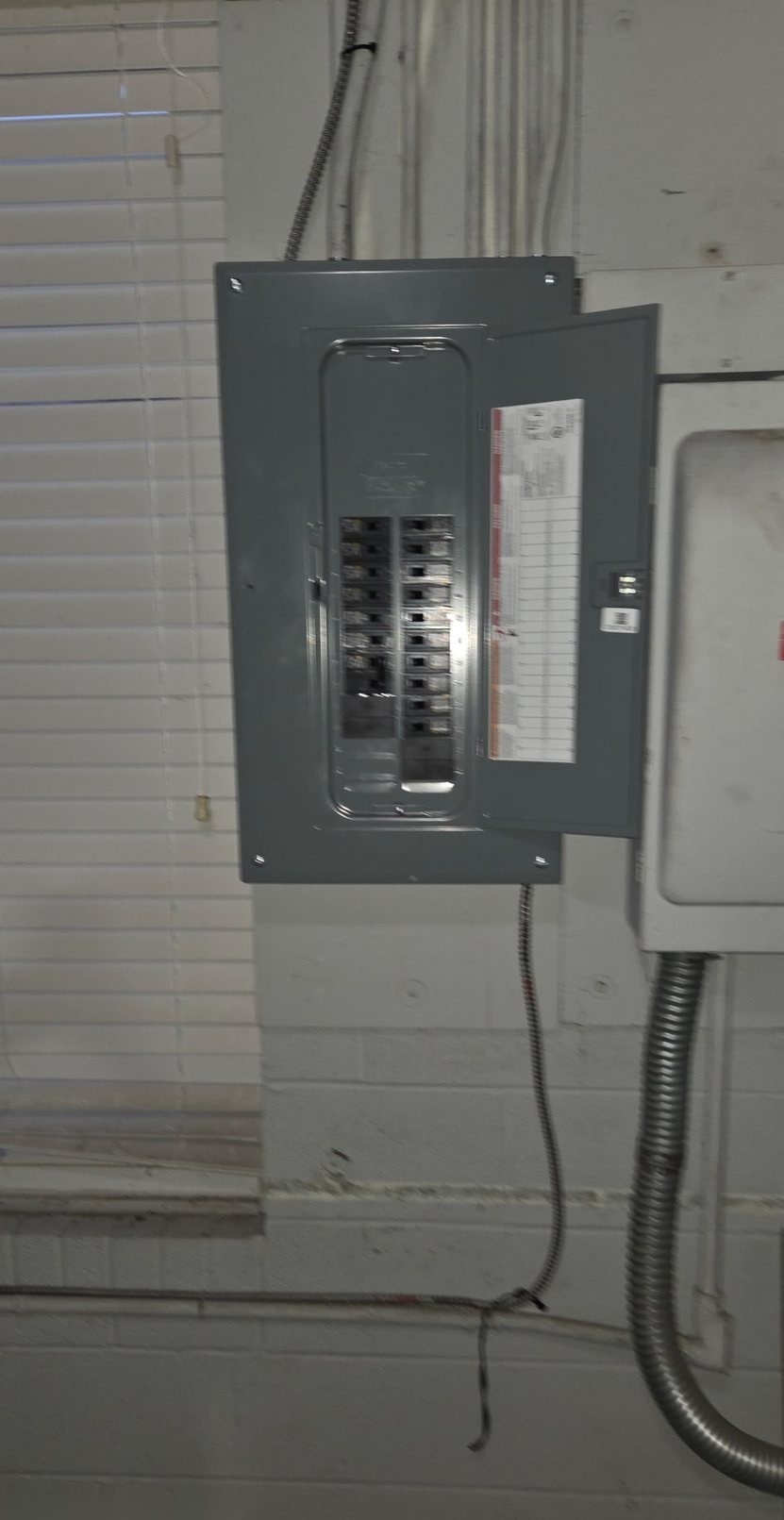 Electrical panel in utility room